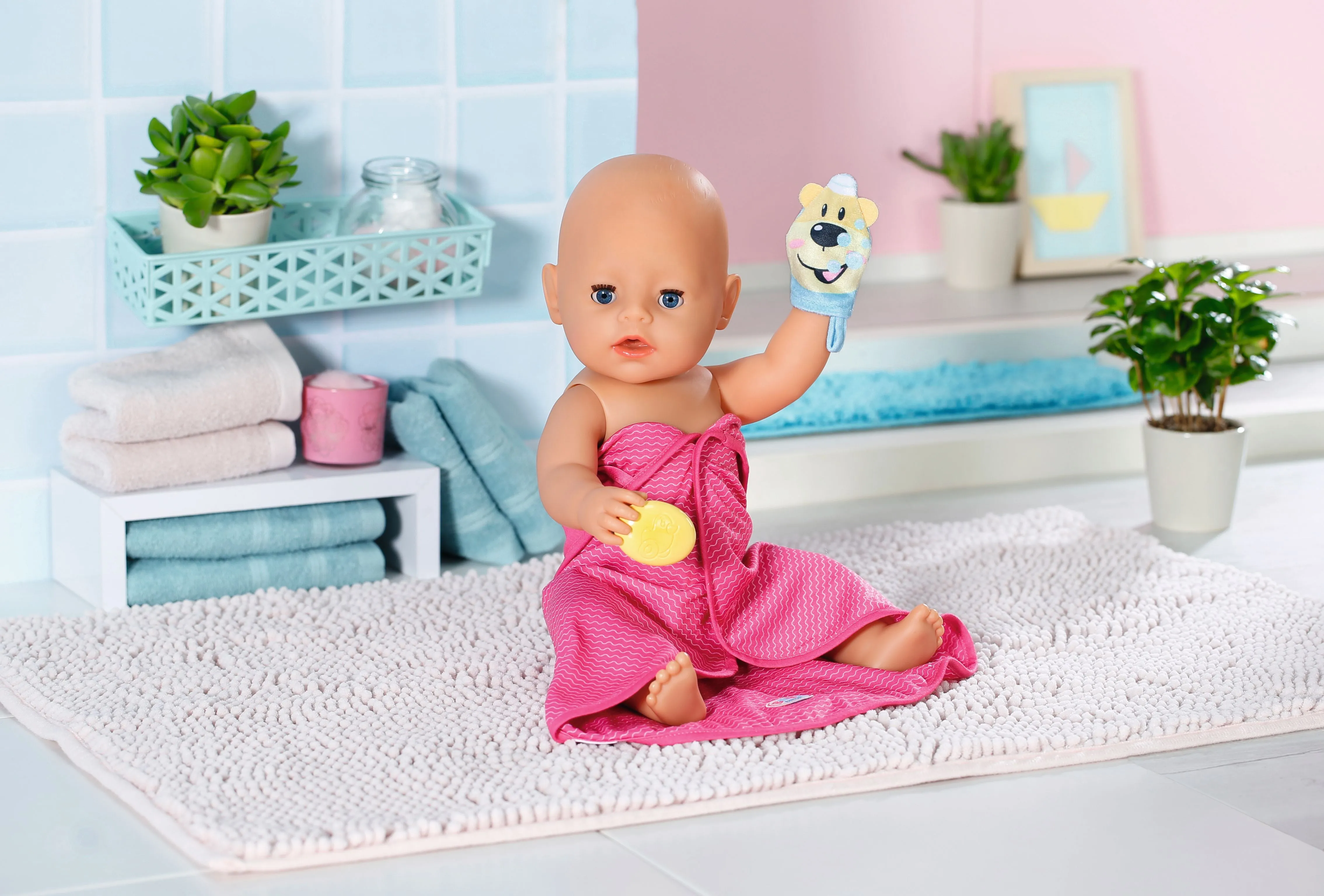 BABY Born Hooded Bath Towel Set