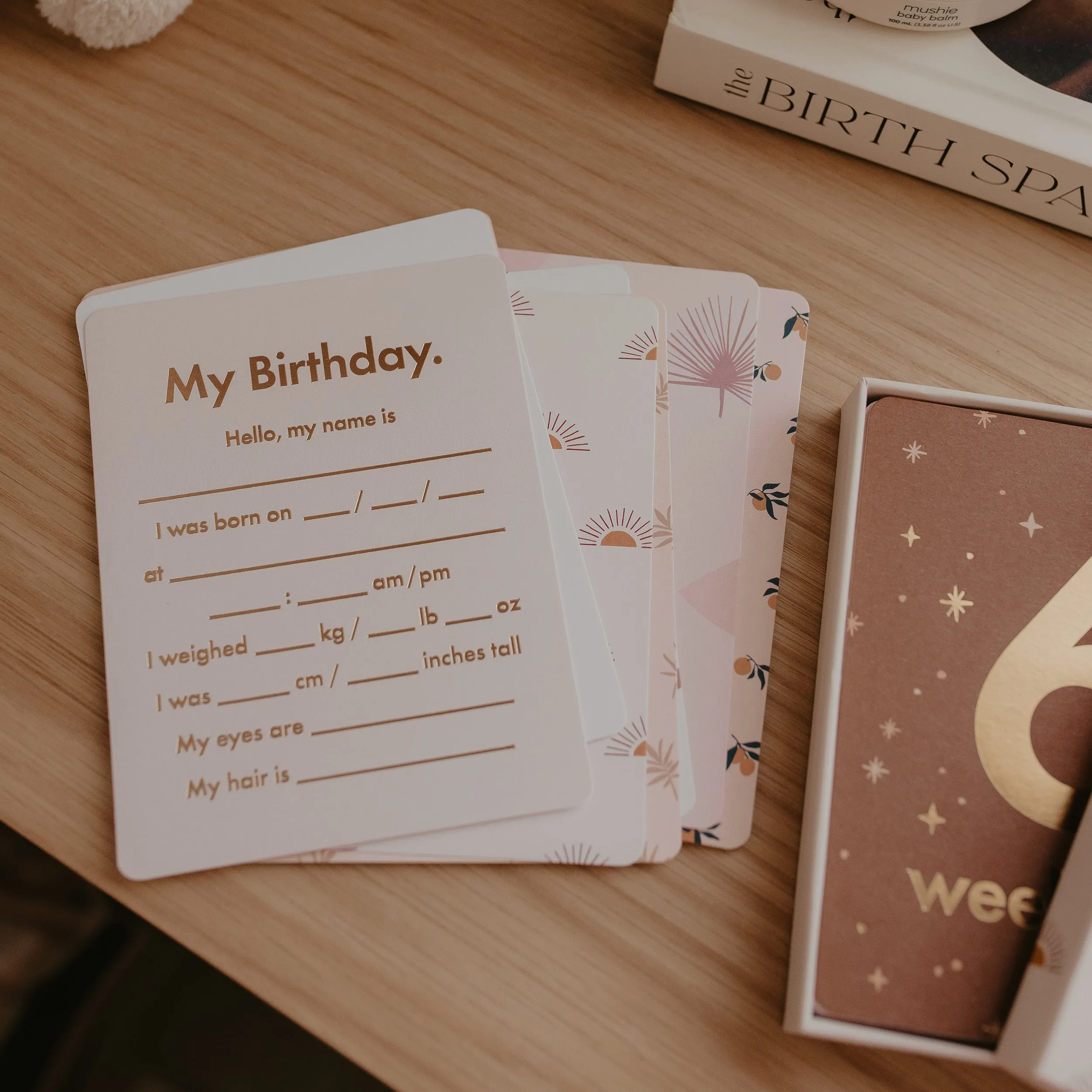 Baby Milestone Cards BRODERIE