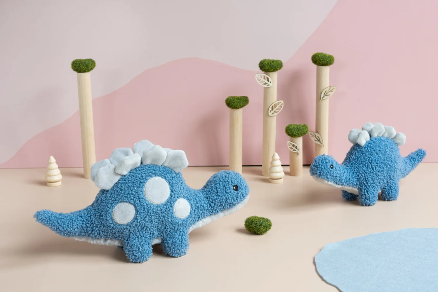 Baby Stu the Stegosaurus - Blue