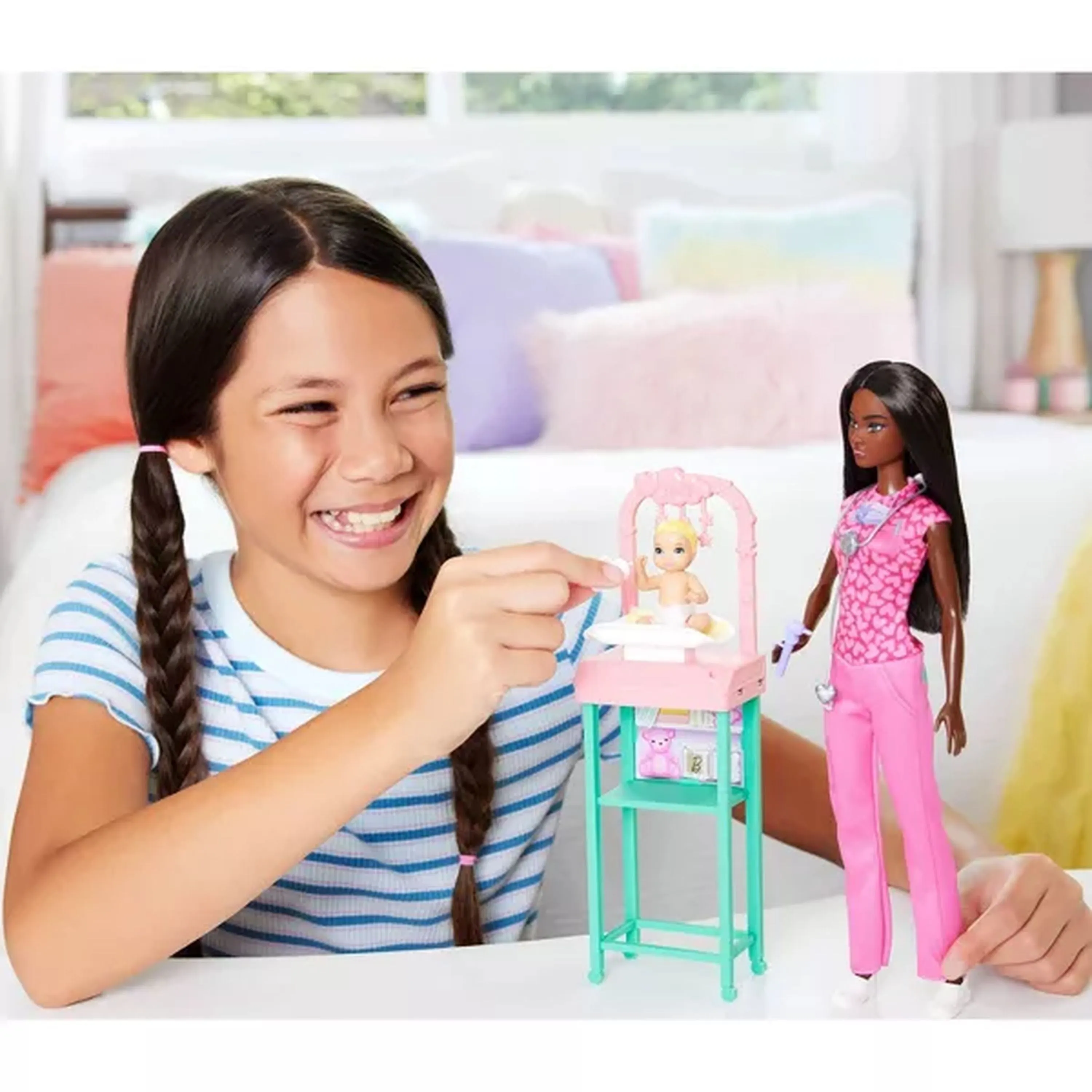 Barbie You Can Be Anything Doll Playset - Baby Doctor Brunette