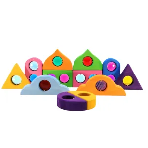 Bauspiel Fairytale Windows Colourful | 12 Pieces