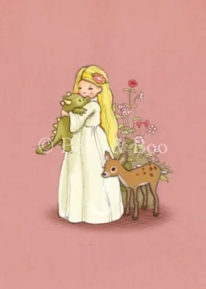 Belle and Boo Post Cards: Dragon Friends