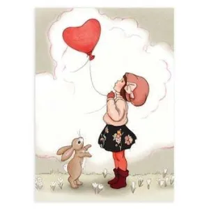 Belle and Boo Post Cards: Love Heart
