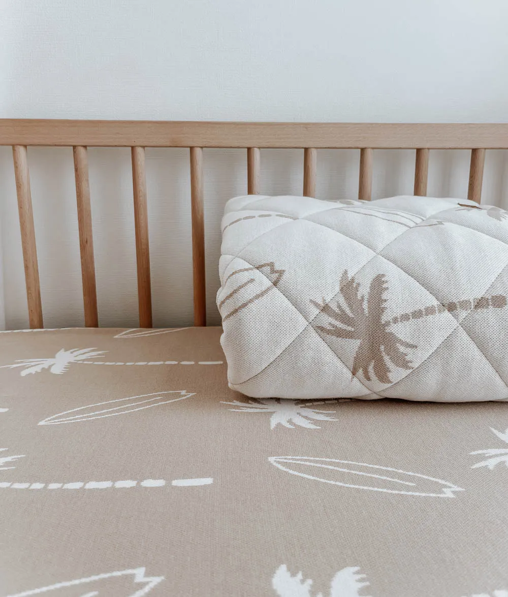 Bengali Fitted Sheet | Cot | Natural Surfing Palm