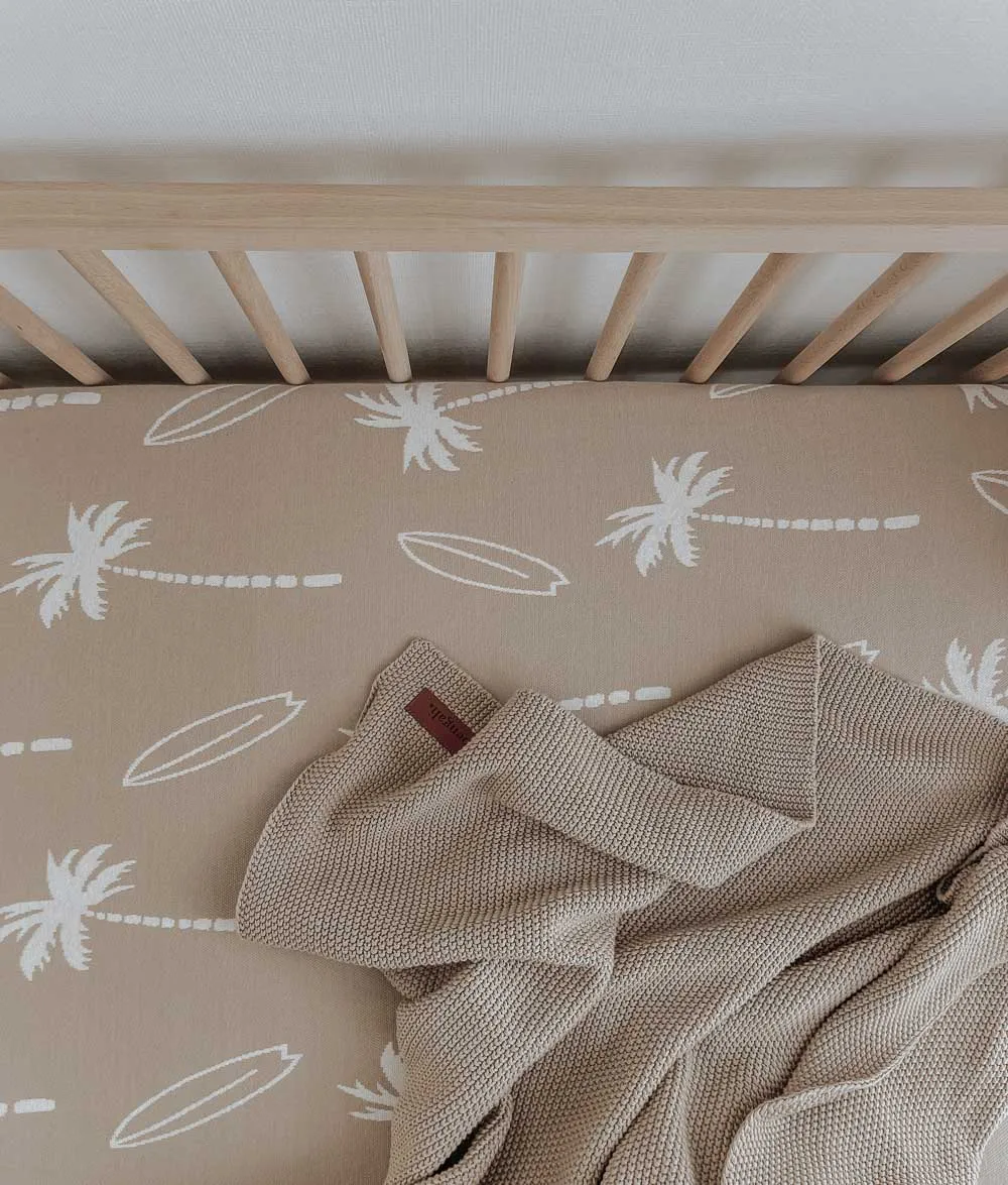 Bengali Fitted Sheet | Cot | Natural Surfing Palm