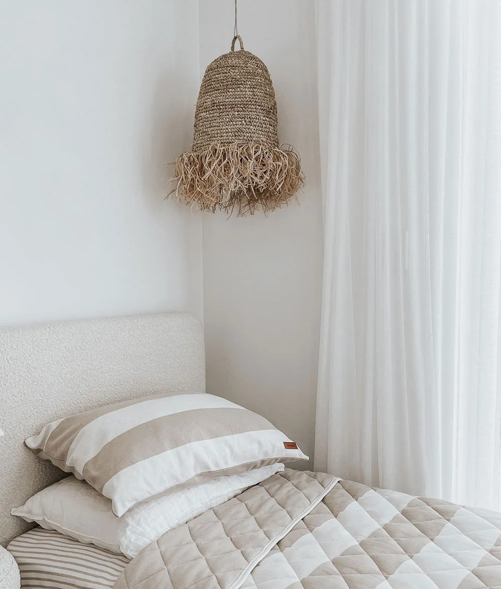 Bengali Pillowcase | Greige Stripe