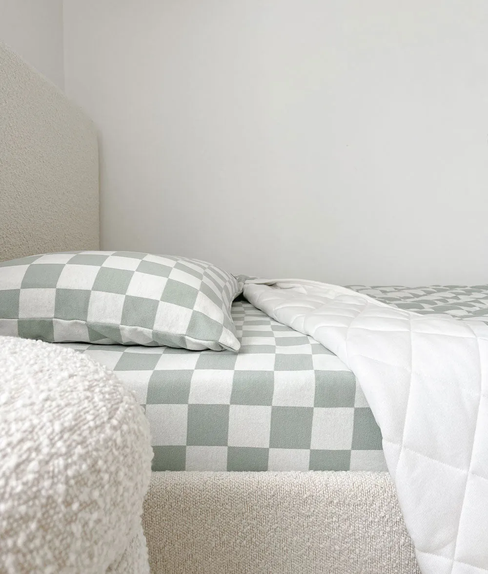 Bengali Pillowcase | Sage Gingham