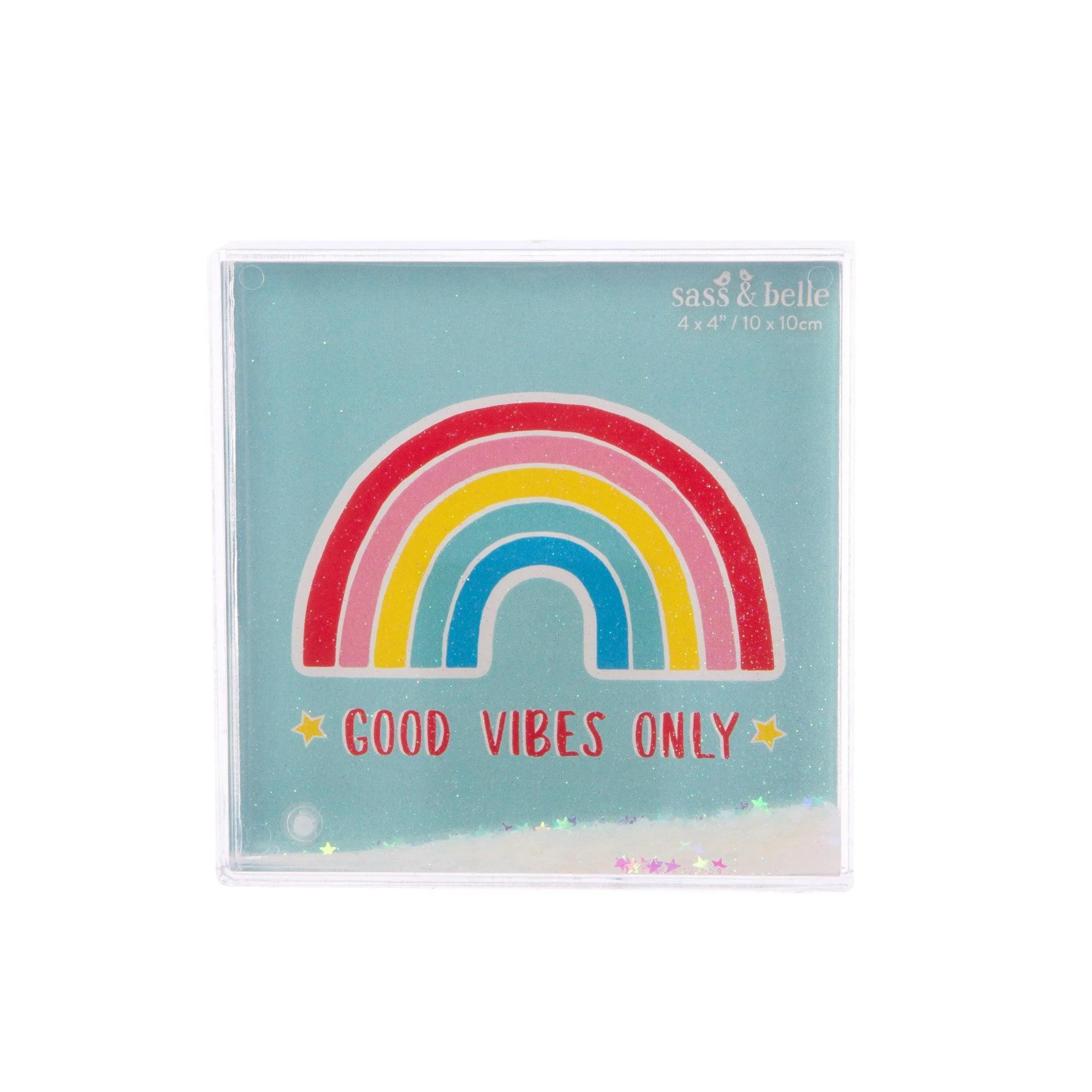 Chasing Rainbows Glitter Photo Block