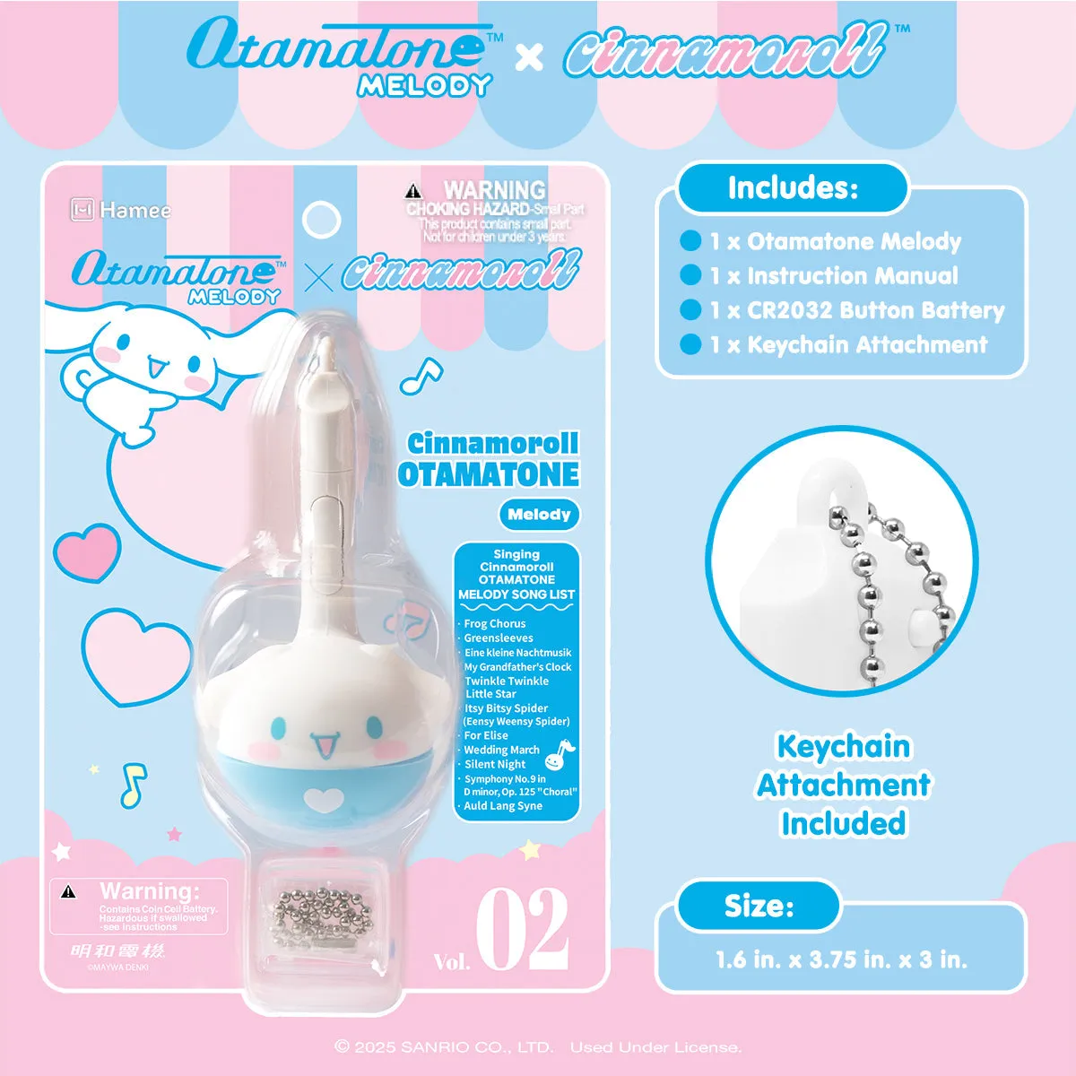 Cinnamoroll Mini Otamatone Melody Charm SANRIO