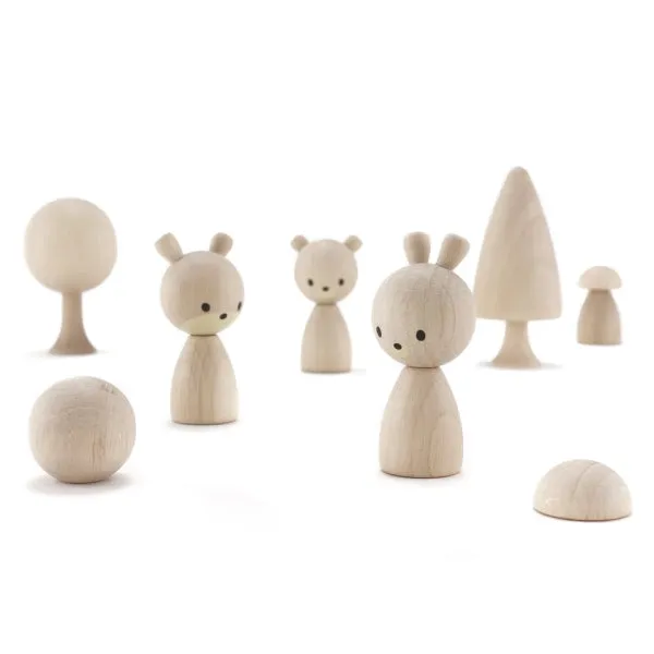 CLiCQUES | Magnetic Wooden Toys | Fauna | Natural