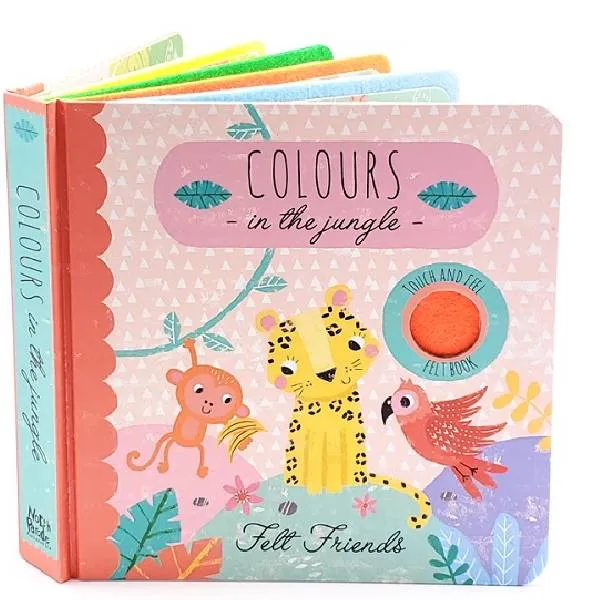 Colours In The Jungle Felt Friends Book