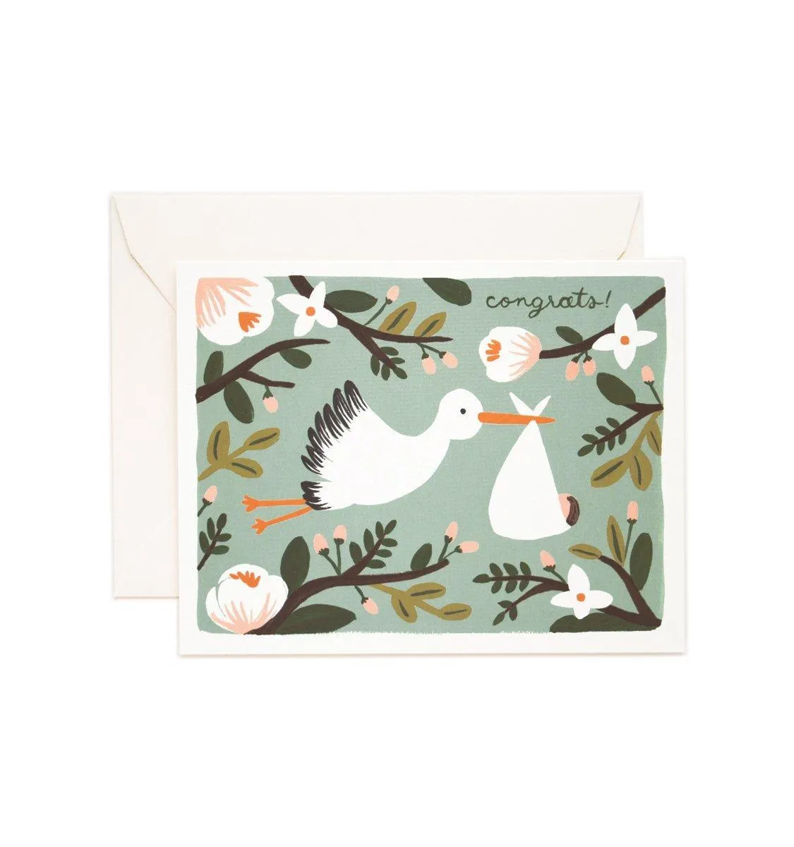 Congrats Stork Baby Card