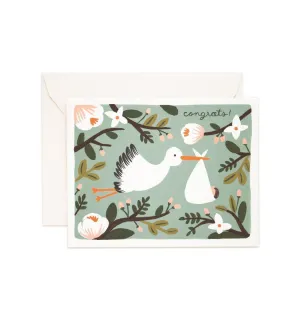 Congrats Stork Baby Card