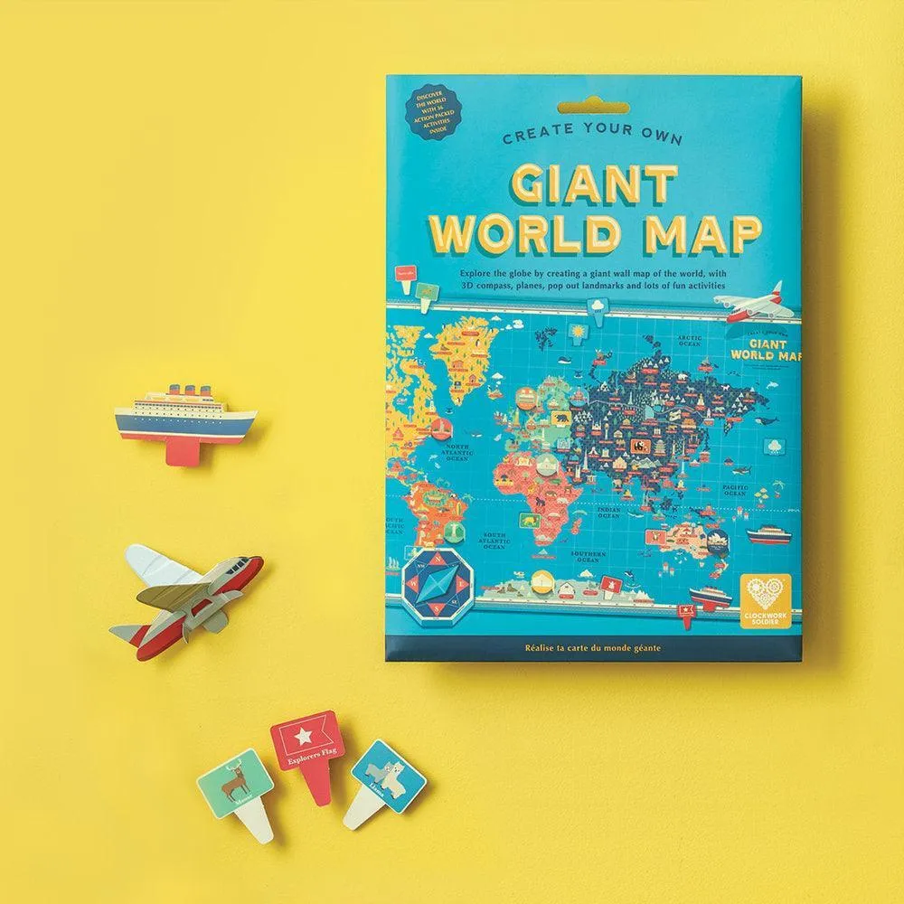Create Your Own Giant World Map LAST ONE
