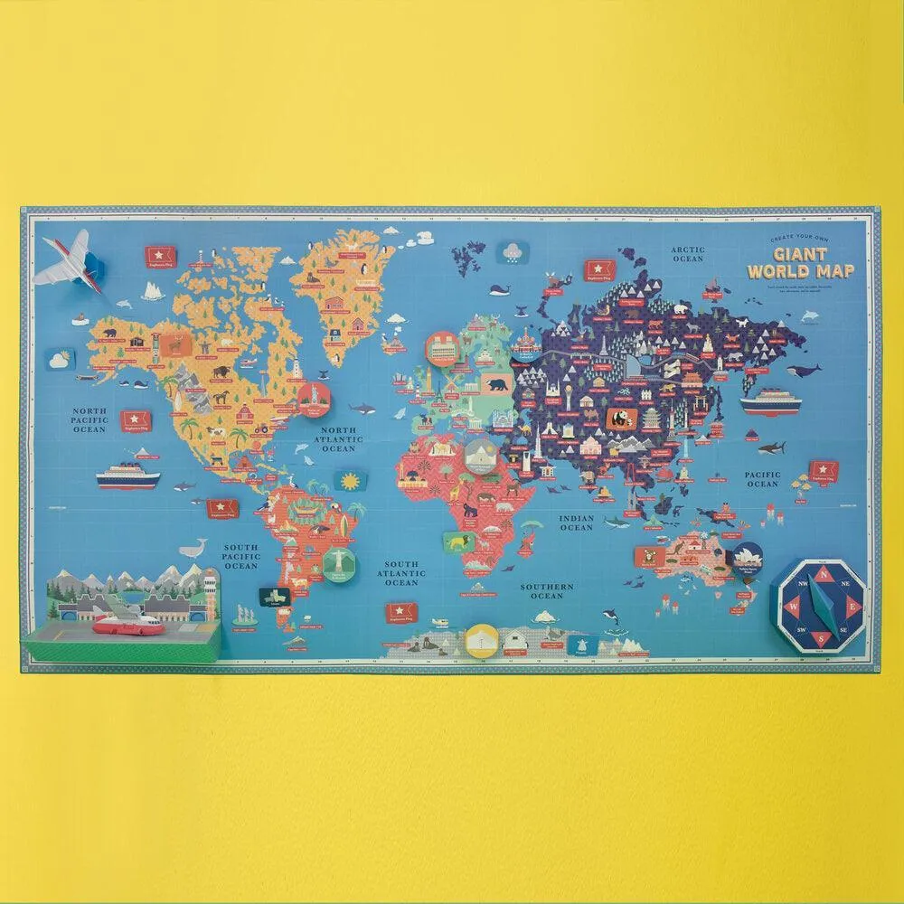 Create Your Own Giant World Map LAST ONE