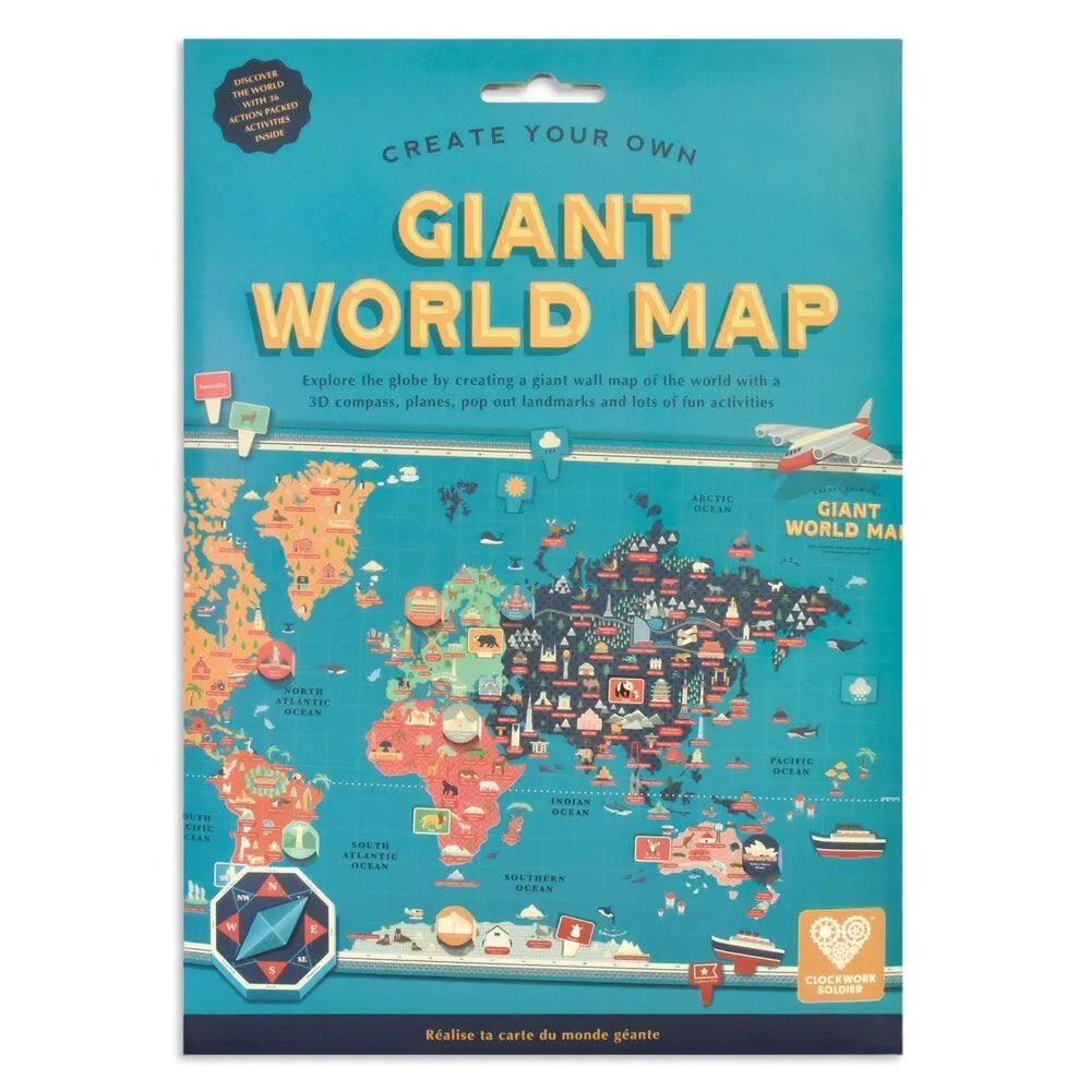 Create Your Own Giant World Map LAST ONE