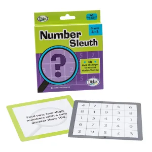 Didax Number Sleuth Math Game - Engaging Puzzle Play - Grades 4-5