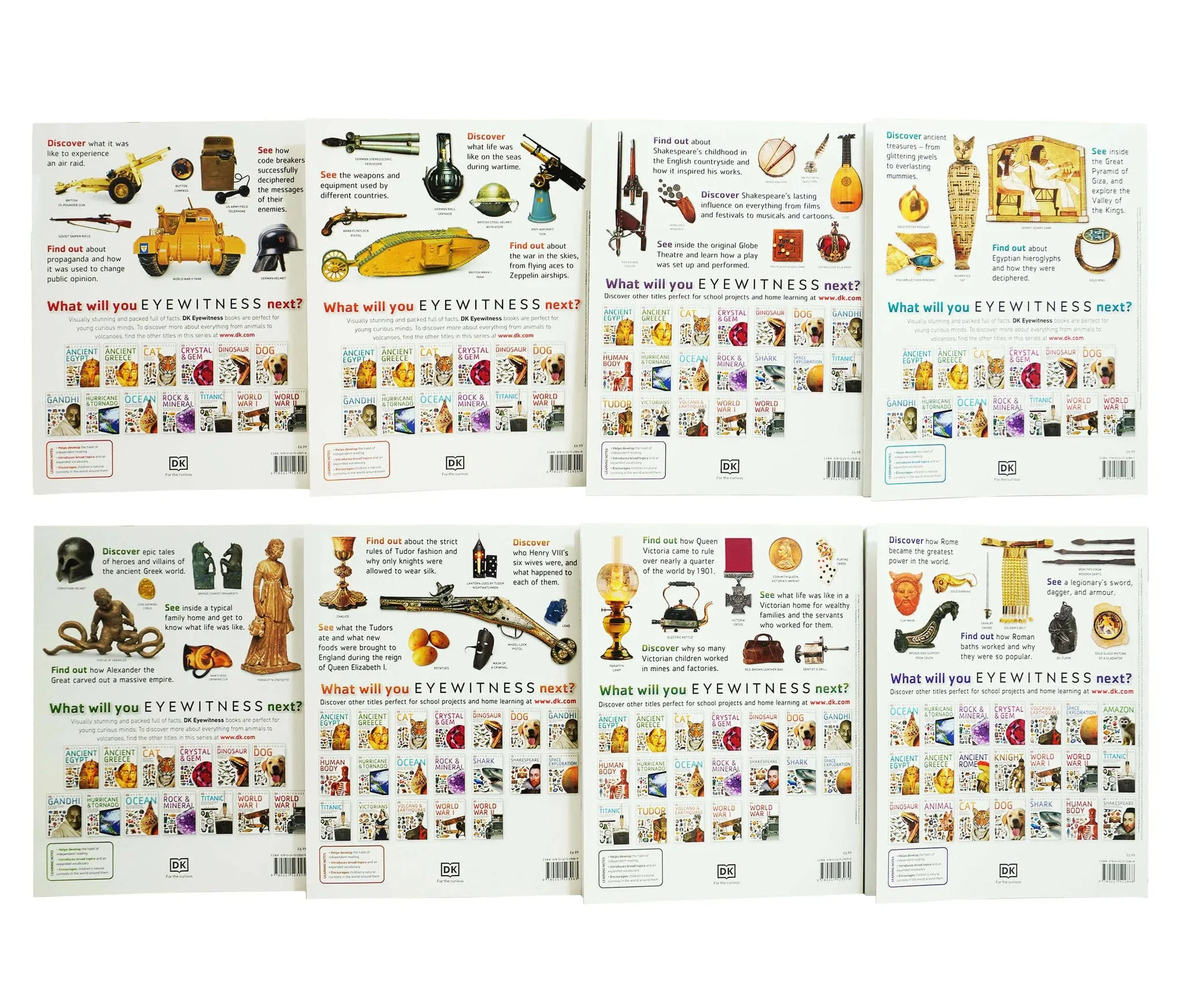 DK Eyewitness Children's Books Assortment - Ages 9-12