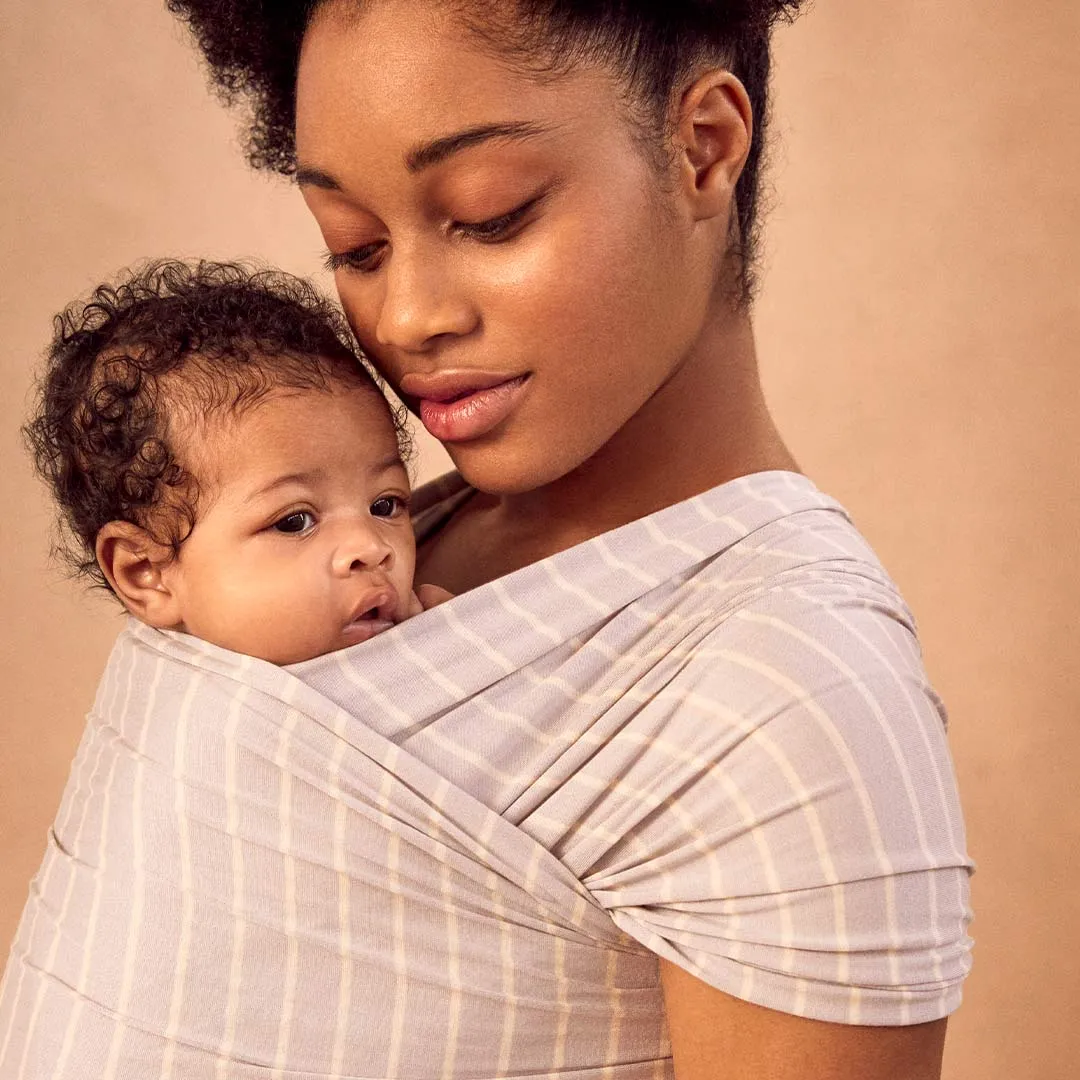 Ergobaby Aura Baby Wrap - Grey Stripes