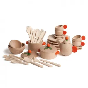 Erzi Large Set of Natural Dishes