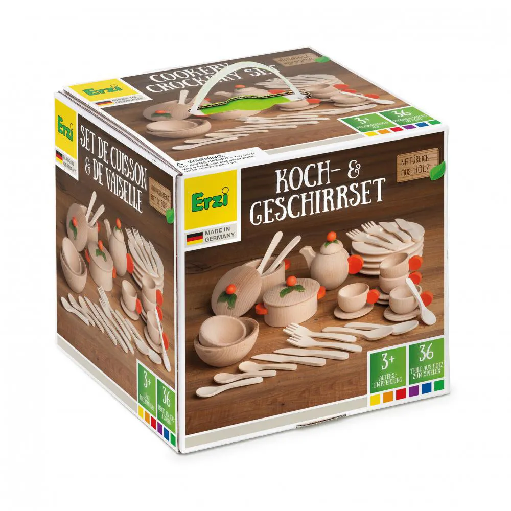 Erzi Large Set of Natural Dishes