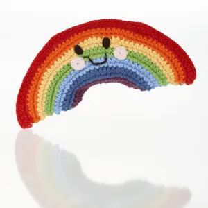 Fair Trade Crochet Rainbow Rattle
