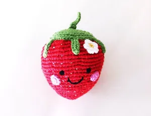 Fair Trade Crochet Strawberry Rattle