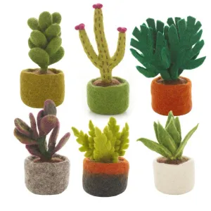 Felt Potted Cactus Plants 6 Assorted Varieties: LAST TWO