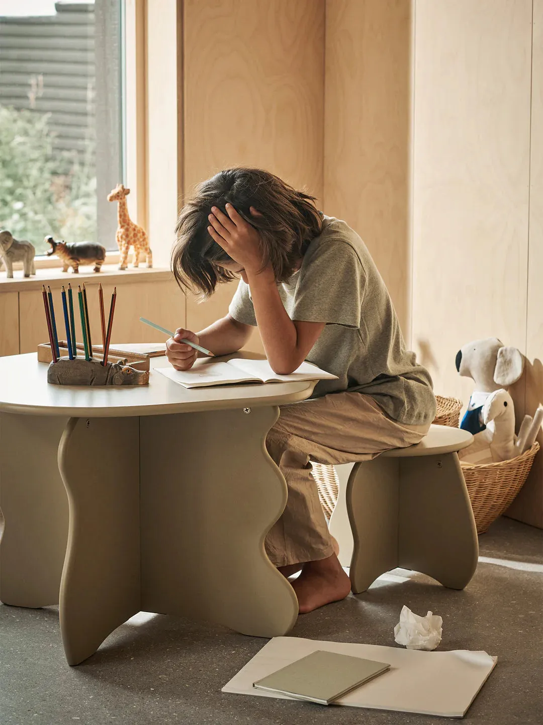 Ferm Living Slope Table - Cashmere Odin Parker