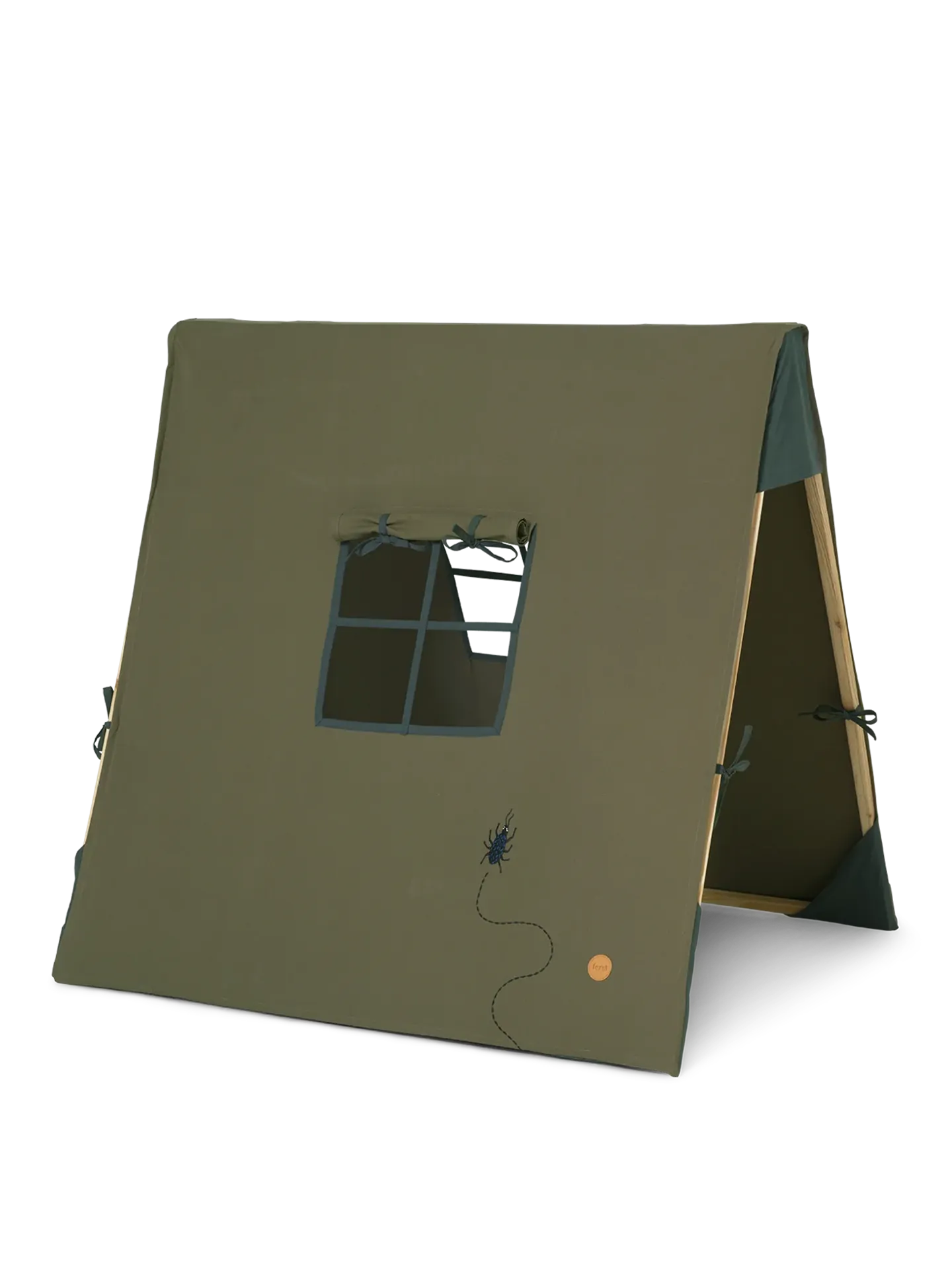 Ferm Living Tent - Beetle Embroidery - Dark Olive Odin Parker