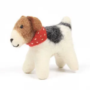 Fox Terrier Miniature Wool Hanging Ornament