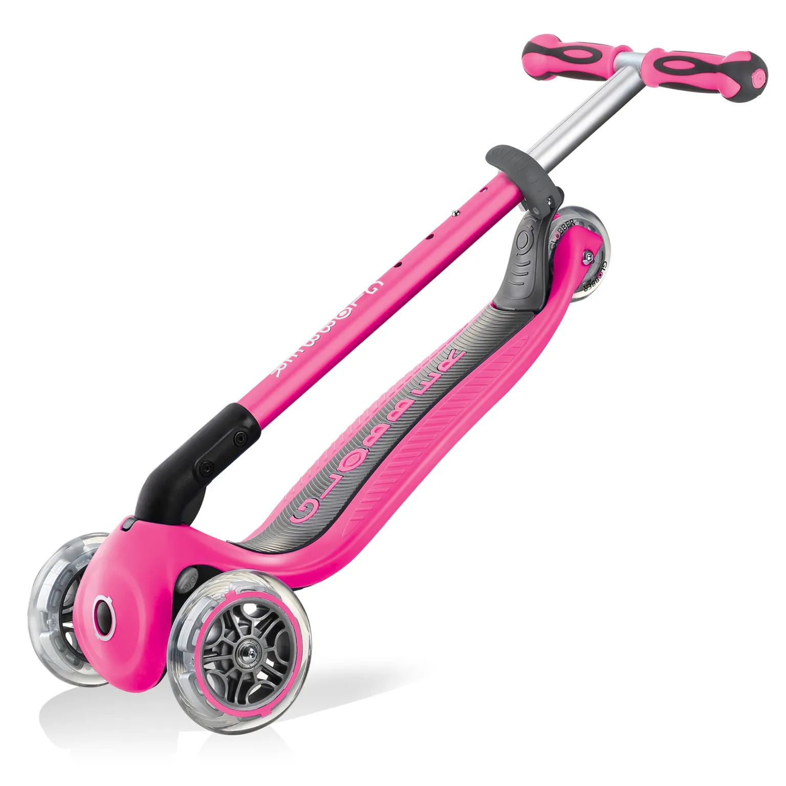 Globber Go Up Deluxe Play Foldable Scooter - Deep Pink (15M - 3Y )