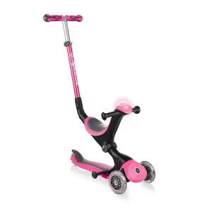 Globber Go Up Deluxe Play Foldable Scooter - Deep Pink (15M - 3Y )