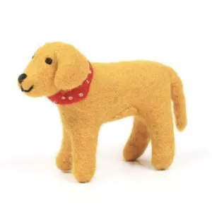 Golden Labrador dog Miniature Wool Toy
