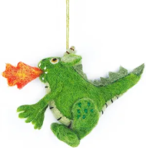 Green Dragon Felt Hanging Ornament
