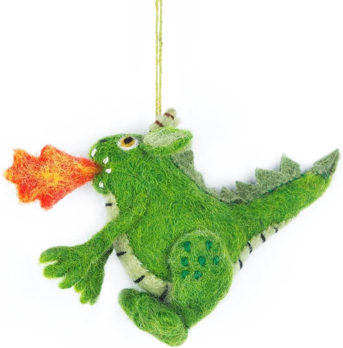 Green Dragon Felt Hanging Ornament