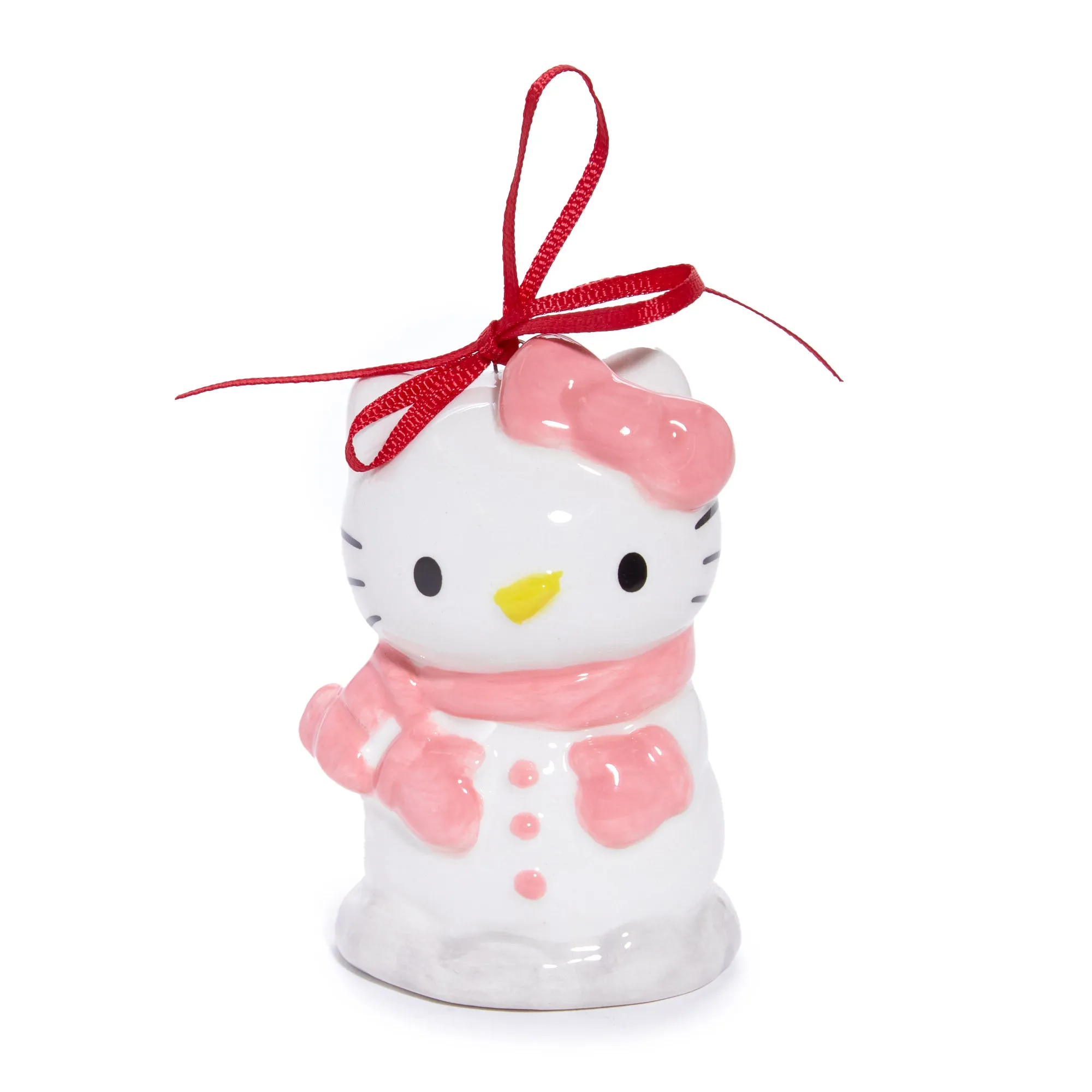 Hello Kitty 2-pc Holiday Ceramic Ornament Set (Winter Play) SANRIO