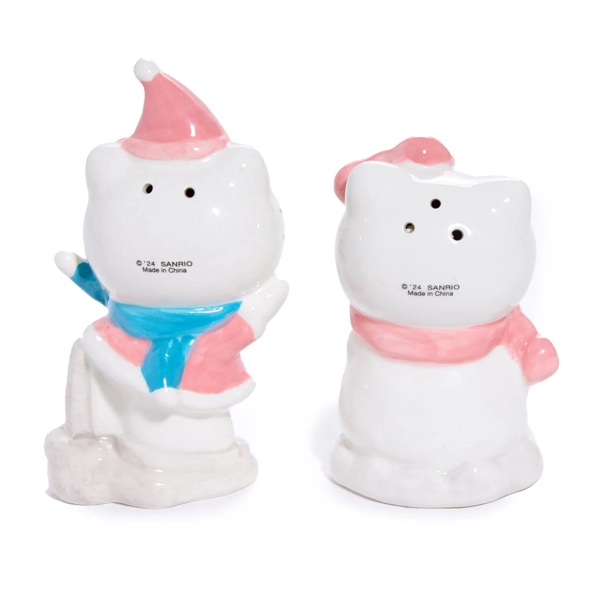 Hello Kitty Ceramic Holiday Salt & Pepper Set (Snow Play) SANRIO