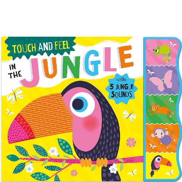 In The Jungle Touch And Feel Board Book With Sounds