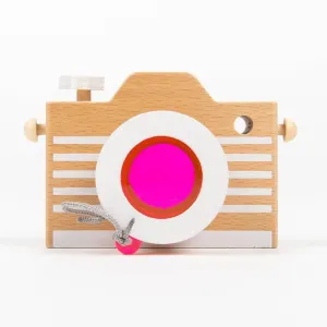 Kiko & gg Wooden Kaleidoscope play camera pink LAST ONE