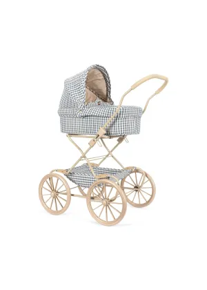 Konges Sløjd Doll Pram | Cheeky Blue Check