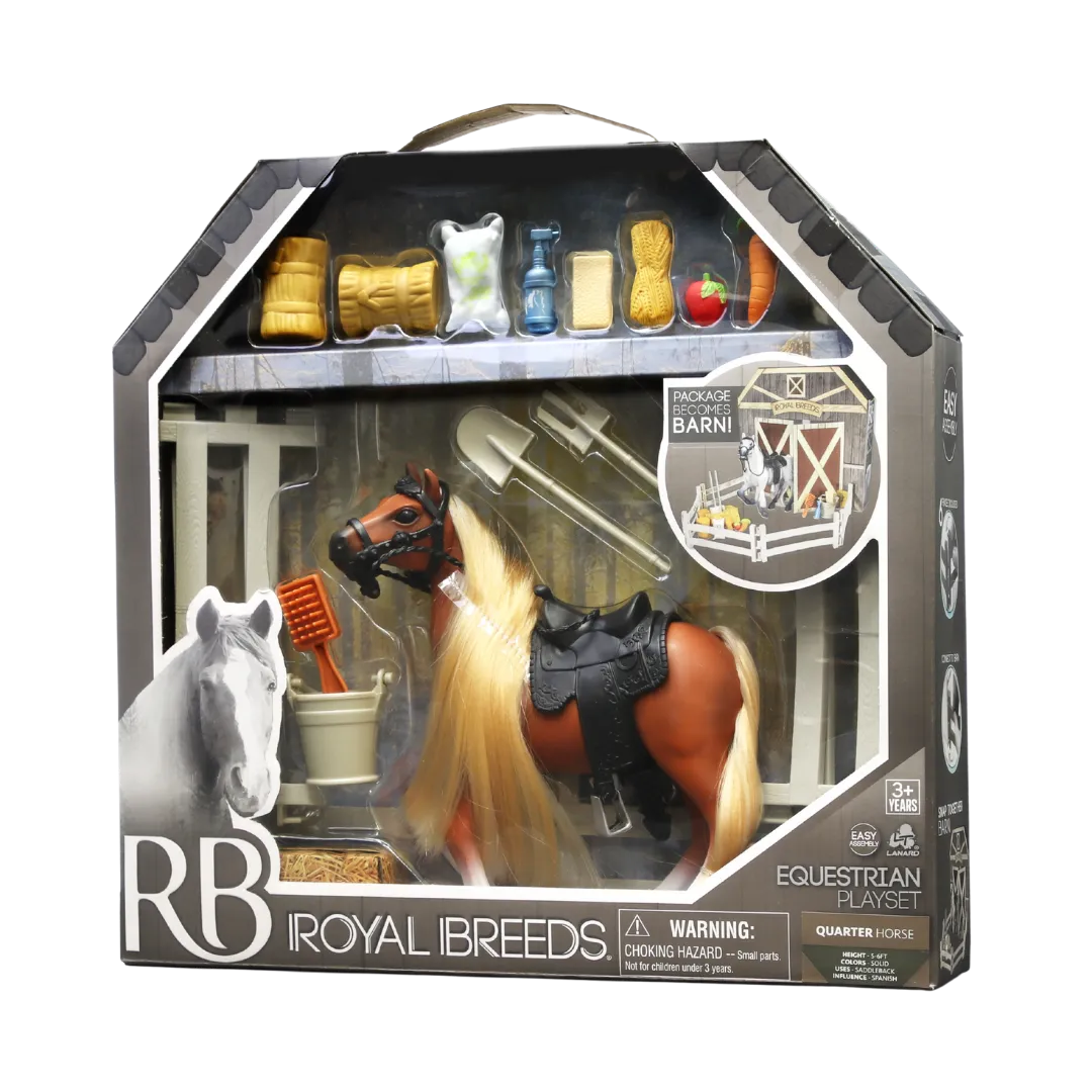 Lanard Royal Breeds Equestrian Playset Quarter Horse