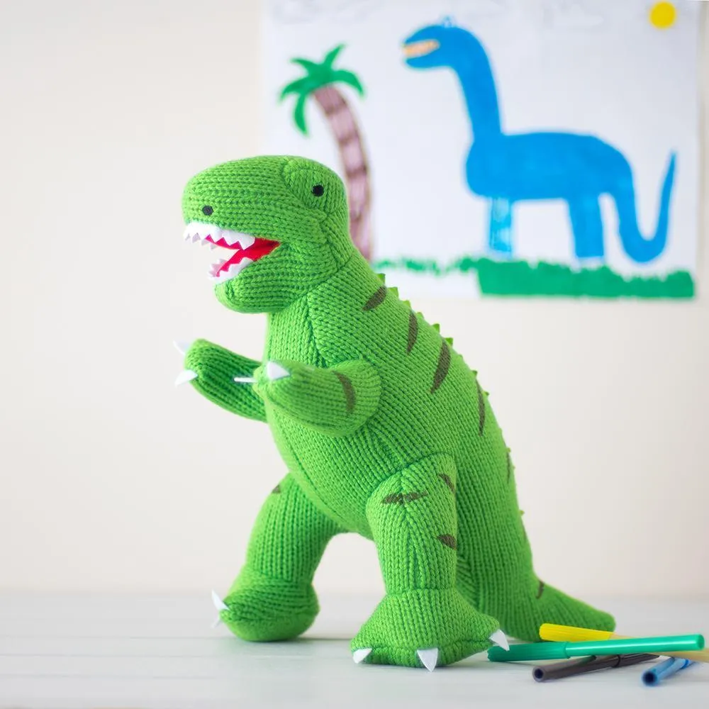 Large T Rex Knitted Dinosaur LAST ONE