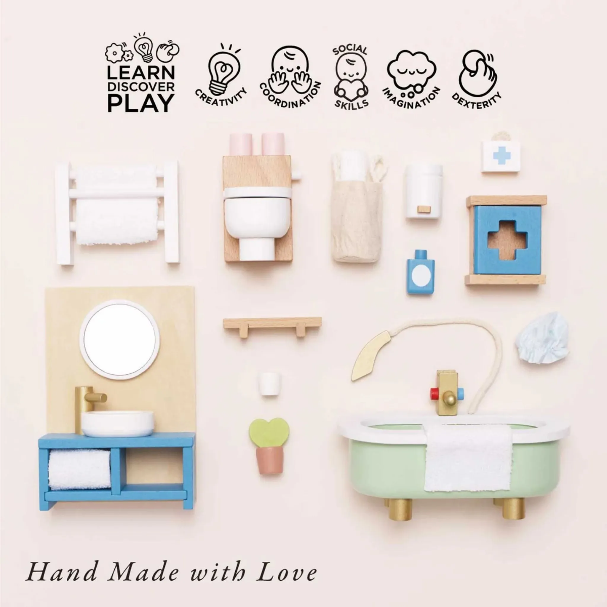 Le Toy Van Dolls House Bathroom Set