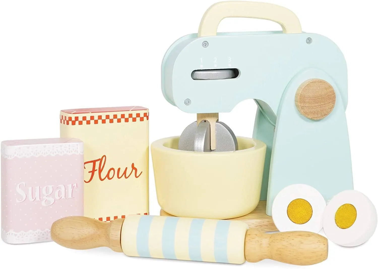 Le Toy Van Premium Wooden Kitchen Mixer Play Set