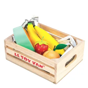 Le Toy Van Wooden Honeybee Market Fruits '5 a Day' Crate