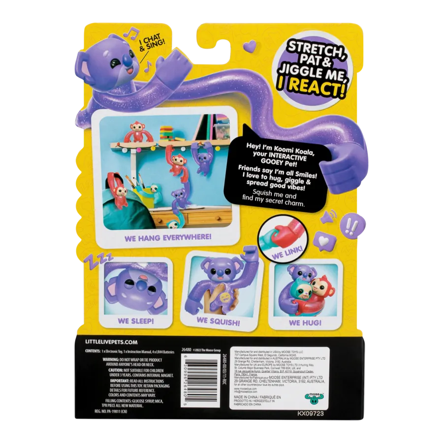 Little Live Pets Hug N Hang Zoogooz Single Pack Koomi Koala