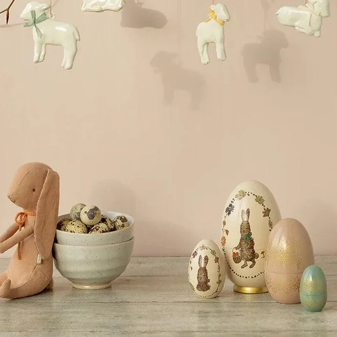 Maileg Babushka Wooden Nesting Easter Egg Set: RETIRED SOLD OUT