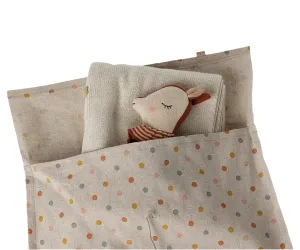 Maileg Baby Gift Set includes Knitted Spotty Blanket, Rattle and Dotty Bag SS25: NEW ARRIVAL