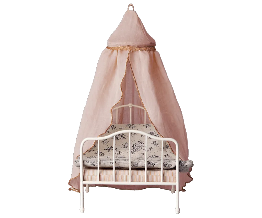 Maileg Bed Canopy- Rose: LOW STOCK